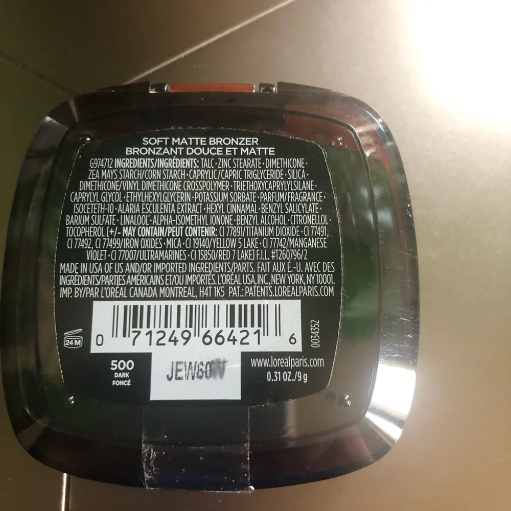 L'Oreal Infallible 24H Fresh Wear Bronzer - Dark Foncé